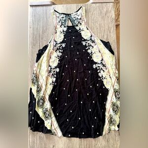 Intimately Free People Floral Black Lace Dress Size Medium